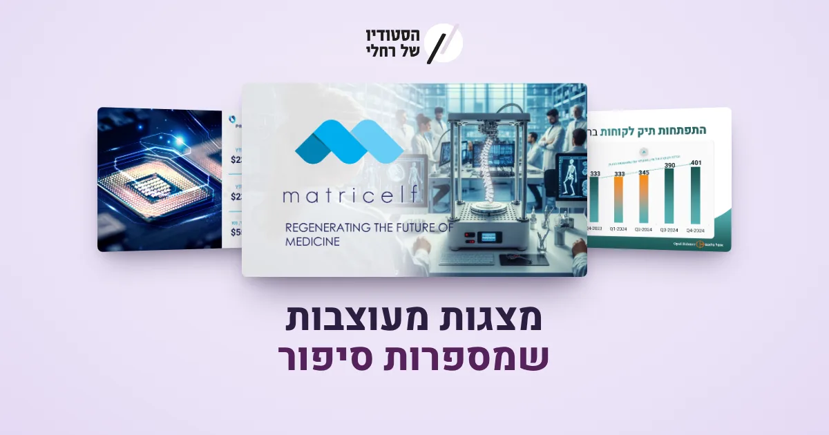 מצגות מעוצבות, הסטודיו של רחלי