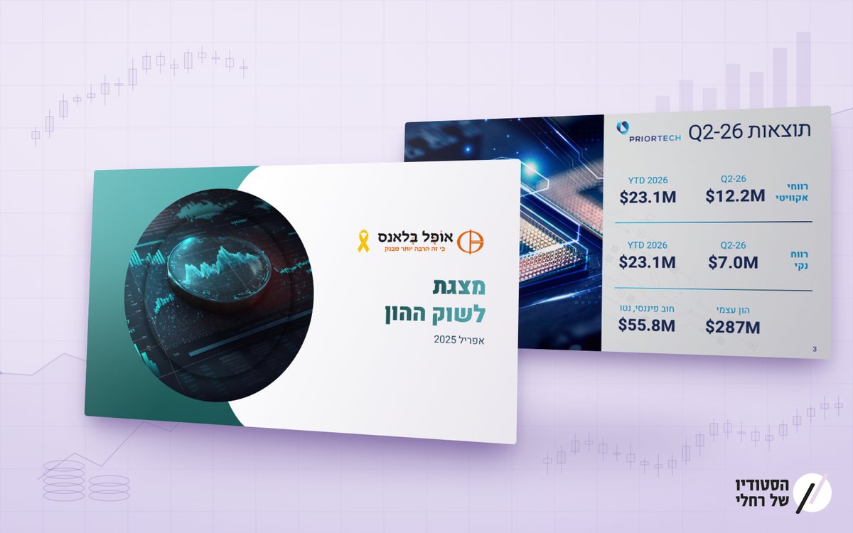 עיצוב מצגות משקיעים ושוק ההון